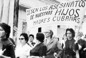 Protesta de madres y mujeres cubanas en general durante la dictadura de Fulgencio Bastista