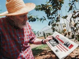 Una de las fotos de Fidel Castro publicadas por el sitio Cubadebate
