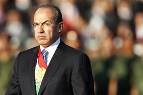 El presidente de México, Felipe Calderón