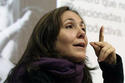 Mariela Castro durante una conferencia en el Hospital General de San Francisco