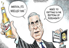 Caricatura de Robert Mueller