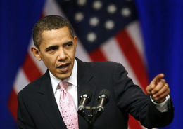 El presidente estadounidense Barack Obama durante una intervención en Massachusetts Institute of Technology, en Cambridge, el 23 de octubre de 2009. (AP)
El presidente estadounidense Barack Obama