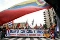 Manifestación en España a favor del régimen cubano, en Salamanca, 2005. (AP) Manifestación en España a favor del régimen cubano, en Salamanca, 2005. (AP)