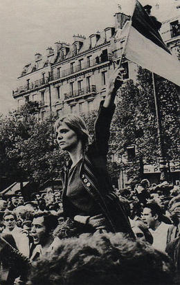 Protesta durante los acontecimientos de Mayo 68 en Francia. Protesta durante los acontecimientos de Mayo 68 en Francia.