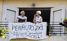 Anuncio de una «permuta» de vivienda en Cuba