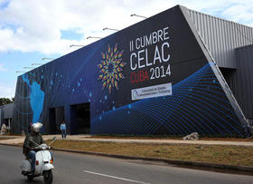 El Palacio de Convenciones Pabexpo en La Habana, lugar donde se celebrará la II Cumbre de la Comunidad de Estados Latinoamericanos y del Caribe