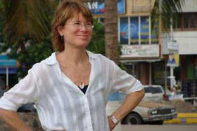 La defensora de derechos humanos Sarah Stephens