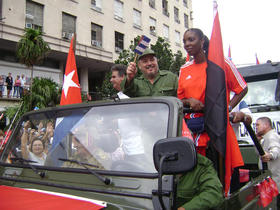 Fidel Castro Díaz-Balart, al frente de la 'Caravana de la Libertad', el 8 de enero de 2009 en La Habana. (LGF)