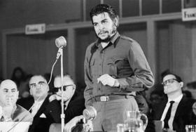 Ernesto «Che» Guevara durante un discurso