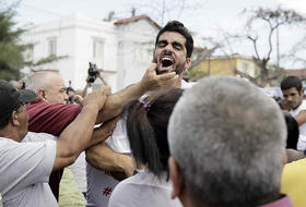 Represión contra el grafitero El Sexto, en esta foto de archivo