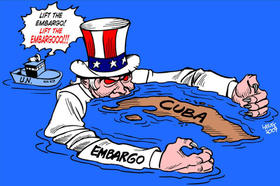 Caricatura política. (Carlos Latuff, progreso-weekly.com.)