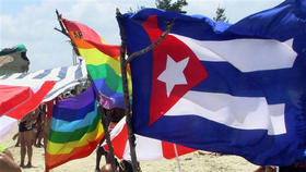 Celebración gay en la playa de Guanabo, auspiciada por el CENESEX.