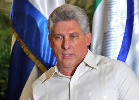 El primer vicepresidente del Consejo de Estado cubano, Miguel Díaz-Canel