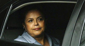 La presidenta de Brasil, Dilma Rousseff, durante su visita a Cuba