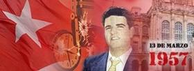 Póster conmemorativo del 13 de Marzo en Radio Habana Cuba