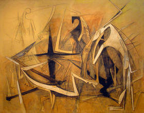 La Sierra Maestra, óleo de Wifredo Lam