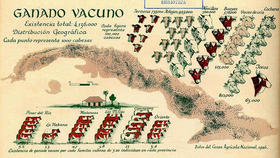 Atlas de Cuba, de Gerardo Canet y Erwin Raisz, página 54