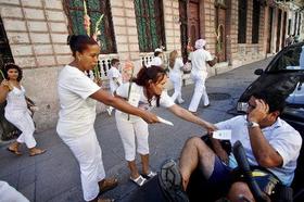 Damas de Blanco en La Habana, Cuba, en esta foto de archivo