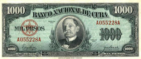 Imagen de Estrada Palma en un billete de 1.000 pesos de 1950. (LATINAMERICAN STUDIES)