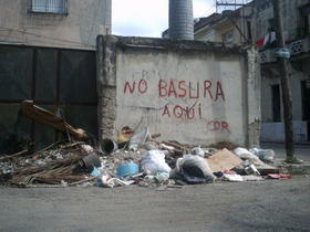 Basura acumulada en La Habana