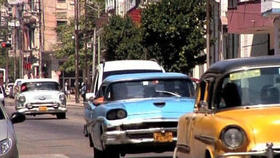 Viejos automóviles estadounidenses en Cuba