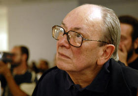 Alfredo Guevara, fundador del Instituto Cubano del Arte y la Industria Cinematográficos (ICAIC) y actual presidente del Festival Internacional del Nuevo Cine Latinoamericano