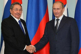 Raúl Castro y Vladimir Putin