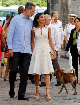 Los reyes de España en La Habana, Cuba