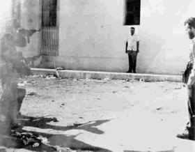 Fusilamiento en Cuba. Foto de archivo