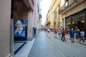 Imagen de Fidel Castro en una calle de La Habana. (Foto: Rui Ferreira)