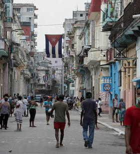 Una calle de La Habana