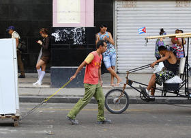 Escena cotidiana en Cuba, en esta foto de archivo de 2015. Escena cotidiana en Cuba, en esta foto de archivo de 2015