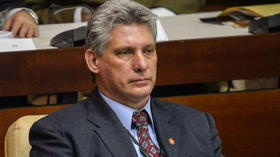 El primer vicepresidente cubano Miguel Díaz-Canel Bermúdez