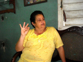 Norma Millet Vesanilla, vecina de San Germán y afectada por la retirada de las pensiones. (LFR)