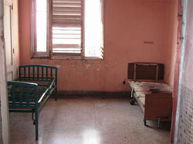 Habitación de un hospital en la Isla