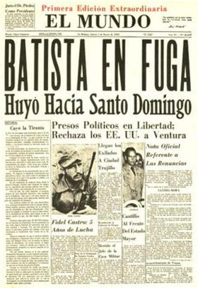 Fuga de Batista en la prensa