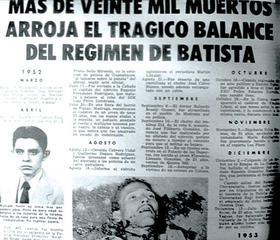 Información en la prensa cubana sobre los crímenes ocurridos durante la dictadura de Fulgencio Batista