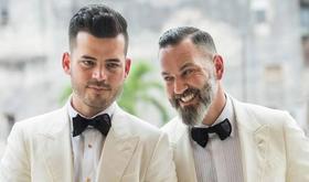 Jorge y Lázaro, ciudadanos de Estados Unidos, celebraron su boda simbólica en Cuba