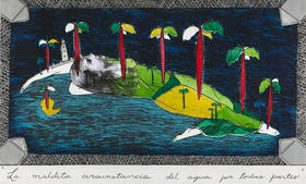 Sandra Ramos, La maldita circunstancia del agua por todas partes, 2003. Sandra Ramos, La maldita circunstancia del agua por todas partes, 2003
