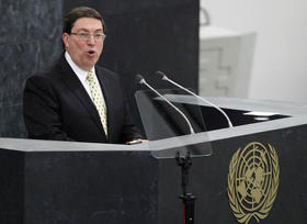 El canciller cubano, Bruno Rodríguez, en Naciones Unidas