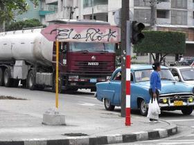 Rúbrica del graffitero cubano El Sexto, el domingo 12 de febrero de 2012, en una céntrica calle de La Habana