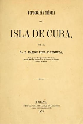 Portada del libro Topografía médica de la isla de Cuba