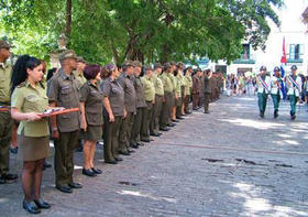 Graduación de cadetes y combatientes del MININT