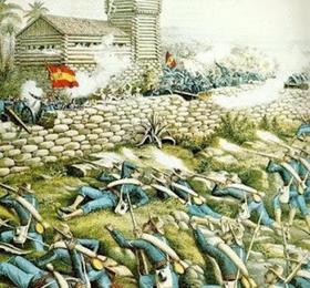 Ilustración de la batalla de El Caney