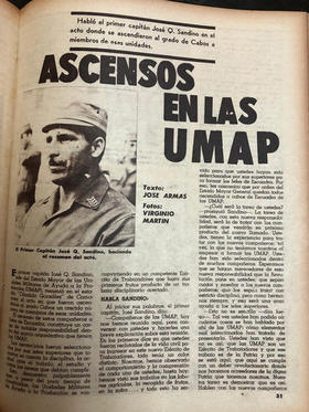 Las UMAP en la prensa oficial cubana