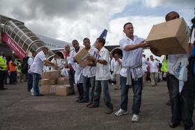 Personal médico cubano en Sierra Leona