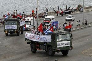 Rememoran los 50 años de la entrada de Fidel Castro en La Habana, el 8 de enero de 2009