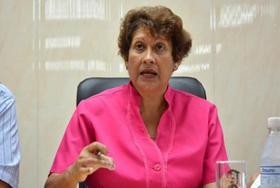 La Ministra de Educación Superior de Cuba, Ana Elsa Velázquez Cobiela