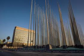 La embajada de Estados Unidos en La Habana, en esta foto de archivo