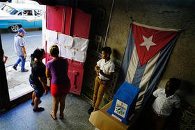 Votación en Cuba
